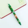 Boligrafo gel capibara navidad verde dibujos animados tinta negra 0.5mm papeleria regalo - Cuerpo Verde Ciervo de Navidad