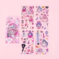 Cute anime girl PET sticker pack, kawaii cartoon character DIY decorative journaling stationery - Leisurely Afternoon