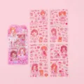 Cute cartoon honey sauce girl PET waterproof decorative stickers for DIY journal craft. - Sweet Jam