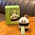 Adorable pendentif porte-clés en résine panda avec emballage boîte mystère, charmant sac. - Panda