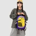 Large capacity outdoor travel backpack for men and women waterproof hiking rucksack. - Purple And Yellow Mixed