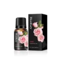 Aceite esencial de rosa natural 10ml con caja negra para masaje corporal y cuidado de piel - Rosa / 10ml