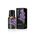 Aceite esencial de lavanda Hankey 10ml en frasco de vidrio ámbar con caja negra de lujo - Lavanda / 10ml