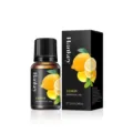 Hankey 10ml lemon pure essential oil in amber glass bottle with professional black box - Lemon Essential Oil