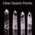 Set of four natural clear quartz crystal towers with hexagonal single points for healing - White Crystal Point / 5-6cm