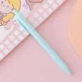 Pastell mintgrüner Klick-Gelschreiber 0.5 mm einfacher niedlicher Studenten-Prüfungsstift - 0.5mm / Frisches Seeblau