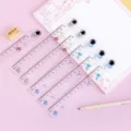 Jolies règles droites en plastique transparent 15cm papeterie d'étudiant dessin - 15cm / Série Astronaute