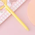 Macaron Retractable Gel Pen Candy Yellow 0.5mm Cute Student Exam Writing Signature Pen - 0.5mm / Fresh Style Yellow