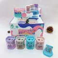 Morandi Color Double Hole Pencil Sharpener Geometric Student Stationery Variant Item - Rhombus 332 / 24pcs/Box