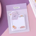 Süße Cartoon Alpaka Haftnotizen Notizblock mit Raster Rückwand, ästhetische Schreibwaren. - 30 Stück / Alpaka