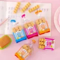 Set di gomme per cancellare carine e creative a forma di patatine fritte, regalo scolastico. - Una scatola piccola / Casuale