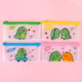 B6 Süße Dinosaurier Transparente Netz Reißverschluss Federmäppchen PVC Wasserdichte Tasche - Dinosaurier / B6