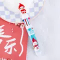 Weihnachten 10-Farben Kugelschreiber süßer Schneemann Schreibwaren Geschenk für Schüler. - Schneemann