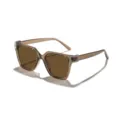 Gafas de sol cuadradas de moda para hombres y mujeres con brillantes y protección UV400. - Montura Té Transparente Lentes Té