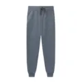 Unisex dark grey fleece sweatpants, comfortable casual activewear for running and fitness. - S / Dark Gray