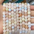 Pastel natuurlijke agaat chalcedoon losse ronde kralen strengen voor DIY-sieraden - 6mm/Ca. 60 Stuks Per Snoer / Roze Morganiet