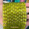Natural style olive green cat's eye stone teardrop beads for jewelry making 8x12mm - Approx. 8*12mm (Around 31 Pcs/Strand) / Grape