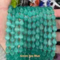 8x12mm sea blue teardrop cat's eye stone beads for handmade DIY jewelry crafting - Approx. 8*12mm (Around 31 Pcs/Strand) / Sea Blue Green