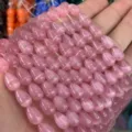 High quality pink teardrop cat's eye stone loose beads for DIY jewelry making 8x12mm - Approx. 8*12mm (Around 31 Pcs/Strand) / Pink