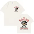 Vintage funny cowboy whiskey graphic short sleeve t-shirt, casual couple crewneck tee top. - S / Beige