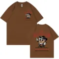 Vintage brown graphic t-shirt for men and women, featuring cool cowboy whiskey glass print. - S / Coffee