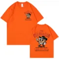 Funny vintage Ella Fellas t-shirt for men and women, casual short sleeve orange graphic tee. - S / Orange