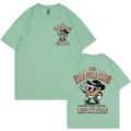 Mint green vintage graphic t-shirt for men and women, casual short sleeve cotton tee. - S / Bean Green