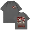 Vintage Ella Fellas retro t-shirt me stiles gia andres kai gynaikes, dark grey top. - σκούρο γκρι