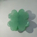 Green four-leaf clover hair claw clip, cute resin hair accessory for daily styling. - Jelly Green Four-Leaf Clover Magnetic Hair Clip