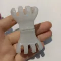 Pince à cheveux magnétique pour femme, accessoire capillaire blanc élégant pour le quotidien. - Magnétique citrouille - Blanc cassé