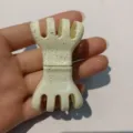 Pince à cheveux magnétique créative avec belle finition pailletée pour une tenue sûre. - Blanc cassé iridescent - barrette magnétique citrouille