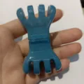 Pince à cheveux magnétique bleue accessoire de coiffure géométrique élégant pour femmes filles - Magnétique citrouille - Bleu foncé