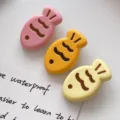 Χαριτωμένο κλιπ μαλλιών taiyaki χρώματος καραμέλας γλυκό κορίτσι μικρό ψάρι κλιπ - Στυλ Ταγιάκι / Σετ 3 τεμαχίων