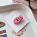 Cute pink fish hair clip candy color sweet cartoon fringe hairpin for women daily styling - Taiyaki Style / Rose Pink