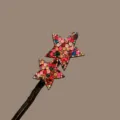 Sparkling crystal star hair bun maker lazy twister chic hair styling accessory for women - Star Style (16#)