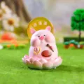 Süßes rosa Schweinchen Kunstharz Figur Tischdekoration Glücksbringer Geschenk Deko - 1219-4C Kontinuierliches Glück-Lotus-Nachtlicht