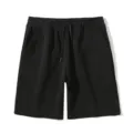 Casual zwarte sportshorts voor heren, losse pasvorm en comfortabele zomerkleding. - 3XL / Bottoms / Zwart