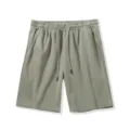Heren casual korte broek saliegroen elastisch trekkoord sport ademend zomerfit - Grasgroen