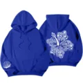 2025 Amazon Damen Oversize Kapuzenpullover mit Muschel Print, royalblau Y2K Hoodie. - S / Oberteile / Blau