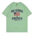 Casual short-sleeve crewneck t-shirt for men and women featuring a vintage graphic print. - S / Tops / Bean Green