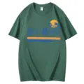 2025 T-Shirt Imprime Gulf of Mexico Coton Col Rond Manches Courtes Casual Tee Homme Femme - Vert Foncé