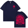 Camiseta manga corta algodon hombre mujer verano vintage surf grafico azul marino - S / Tops / Azul marino