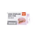 Rosa Mini-Thekenheftgeräte Handliches Büro- und Schul-Papierbindewerkzeug kompaktes Design - Mini-Heftgerät (8015) / Kirschblütenrosa