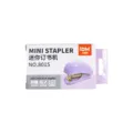 Tragbarer Mini Tacker mit lila Gehaeuse, kompaktes Design fuer Buero und Schulbedarf. - Mini-Heftgerät (8015) / Lavendel