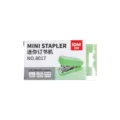 Macaron Farbe Mini Tacker tragbar klein Büro Heftgerät für Standard Klammern 24/6 26/6. - Grün