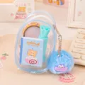 Transparent PVC stationery storage bag set with cute bear notebook and fluffy keychain - Bear Stationery Set (MIAX-F0546)