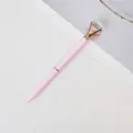 Rosa Metalldiamant-Kugelschreiber in Roségold-Variante, kreatives Werbegeschenk und Bürobedarf. - Kugel 0,5 mm / Rosa