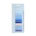 Colorful index sticky notes with ruler, 10 colors memo tabs for office school stationery study. - Starry Sea - Full Color / 200 Pack