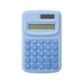 Pastellblauer tragbarer Mini Taschenrechner mit Solarpanel, süße Bürostation für Büro. - Himmelblau