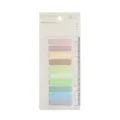Bunte haftende Index Notizen mit Lineal Skala Memo Tabs Pastell Notizseiten Markierungen - Vanille Volle Farbe / 200 Stück